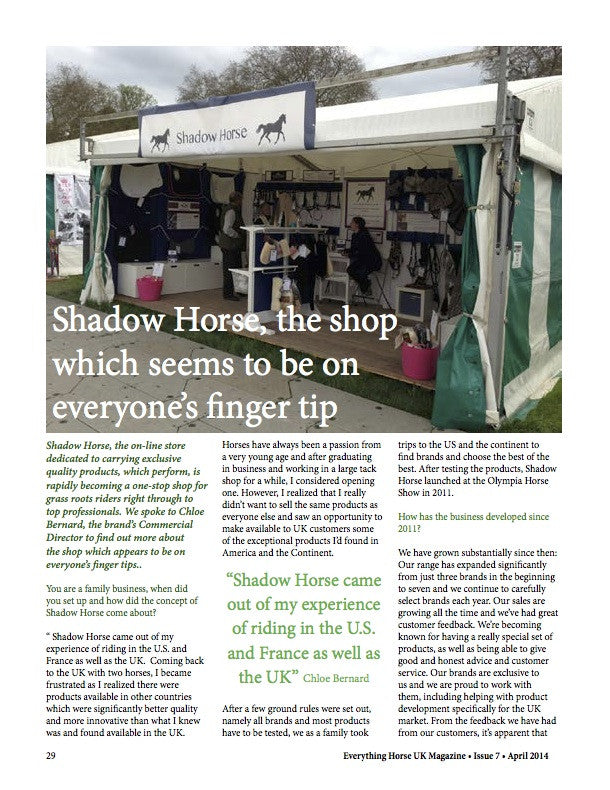 Background article on Shadow Horse