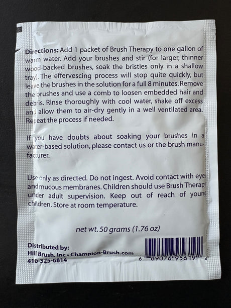 Brush Therapy effervescent brush cleaner