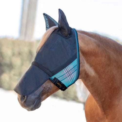 Kensington UViator 90% UV-protective catch fly mask with ears and removable nose