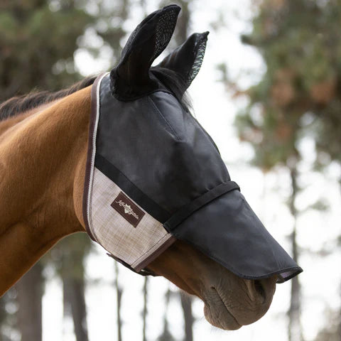 Kensington UViator 90% UV-protective catch fly mask with ears and removable nose