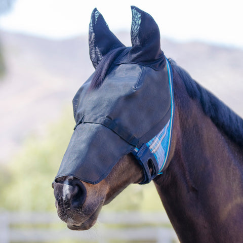Kensington UViator 90% UV-protective catch fly mask with ears and removable nose