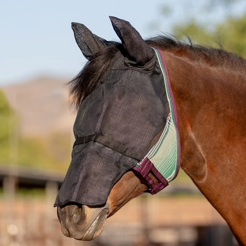 Kensington UViator 90% UV-protective catch fly mask with ears and removable nose
