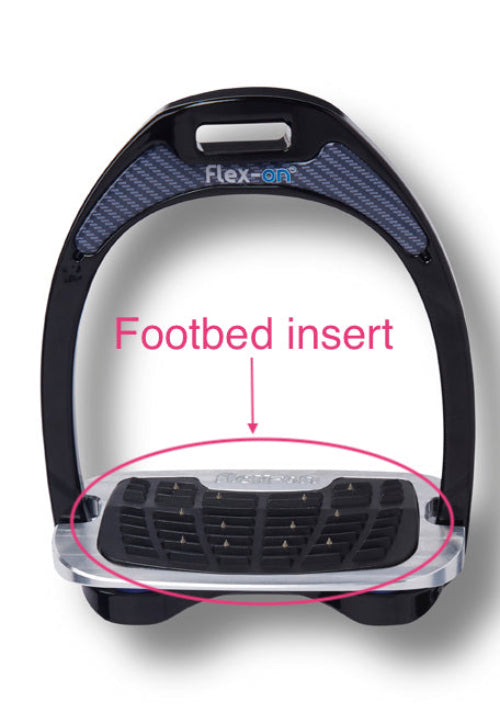 Replacement footbed inserts for Flex-On Green Composite and Safe-on stirrups (pair)