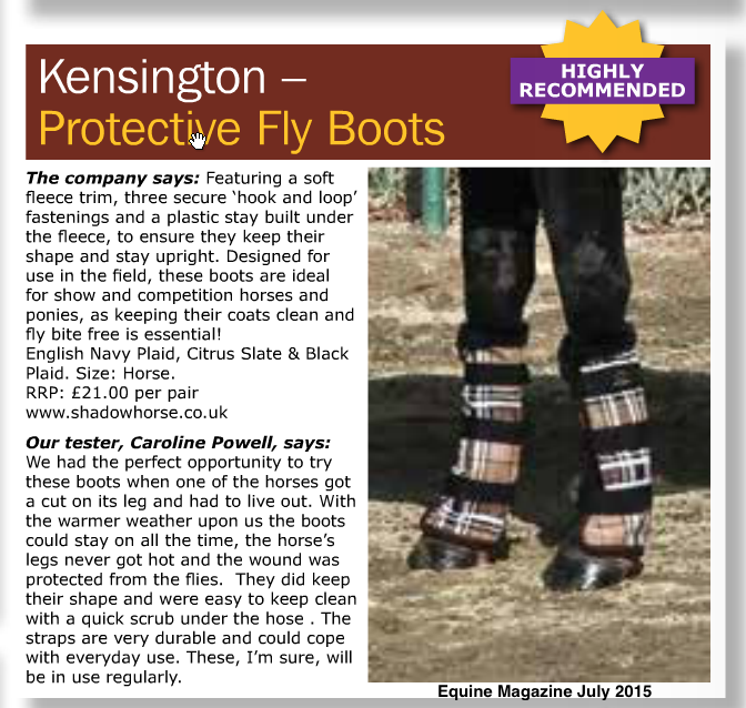 Kensington protective fly boots (pair)