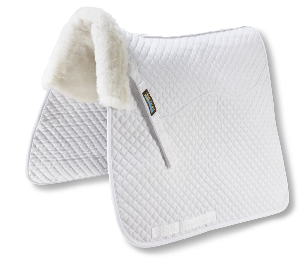Fleeceworks Therawool dressage square pad