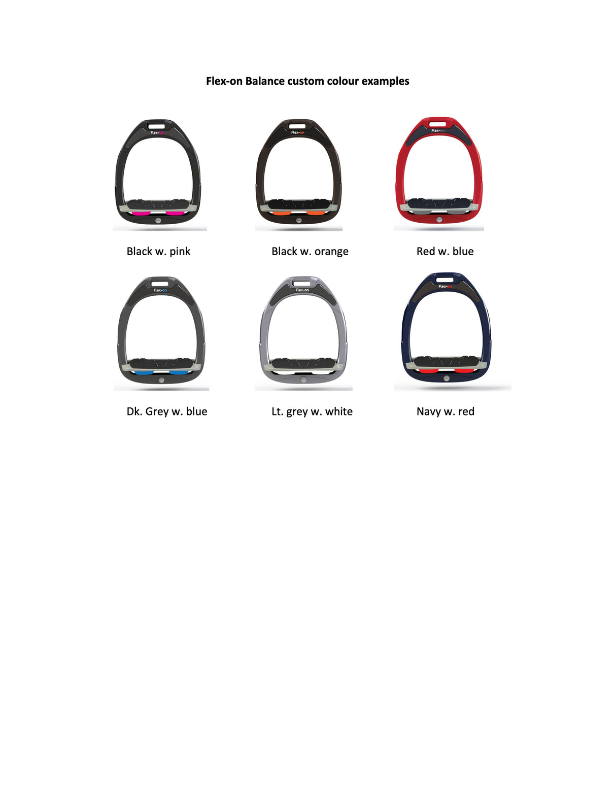 Flex-On Green Composite Ultra-grip stirrups (inclined or flat footbed)