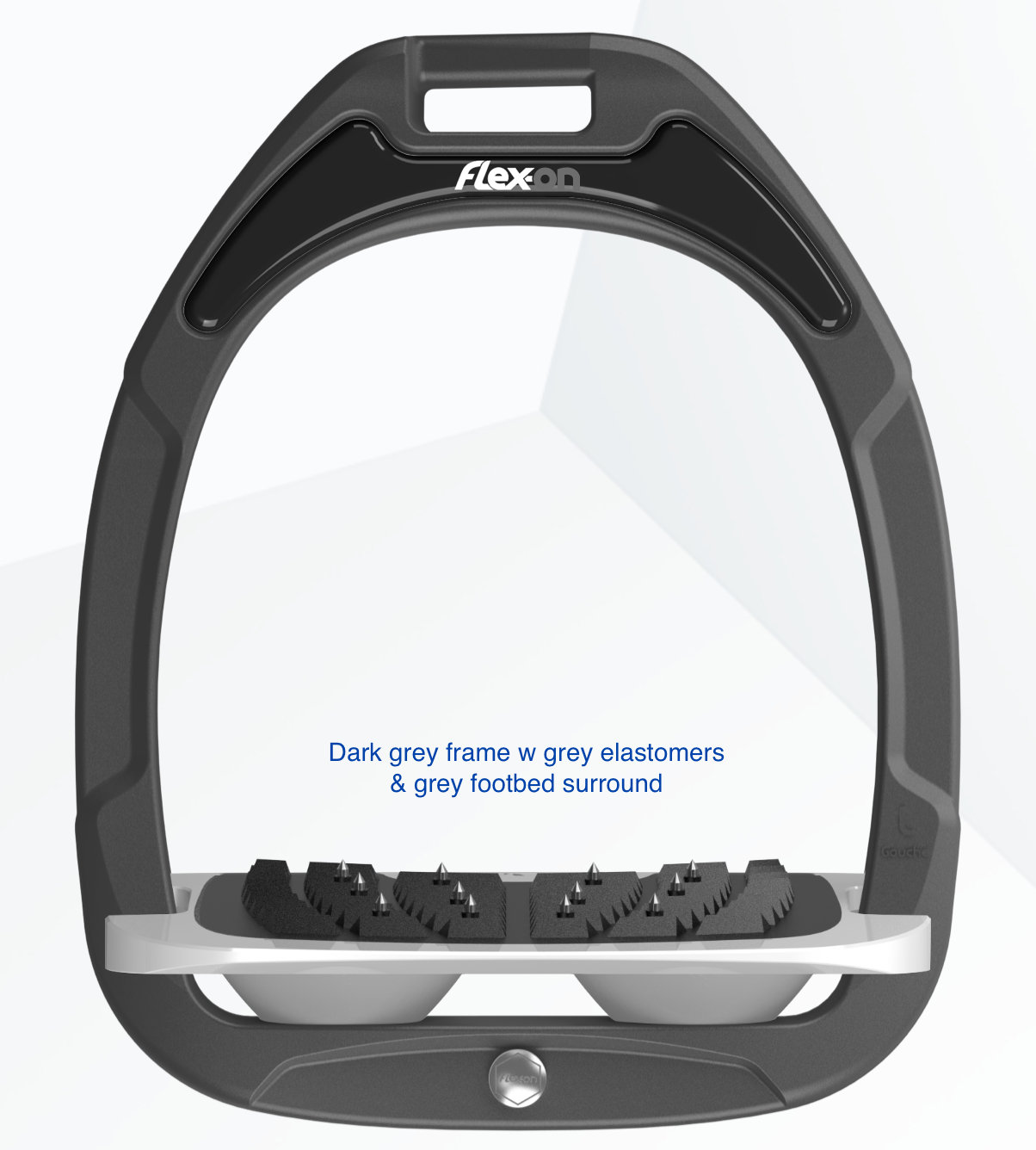 Flex-On Green Composite Ultra-grip stirrups (inclined or flat footbed)