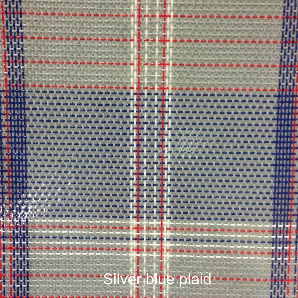 Silver blue plaid