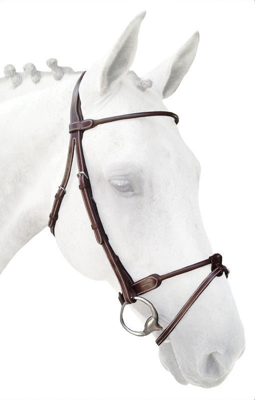 Silver Crown rolled flash noseband