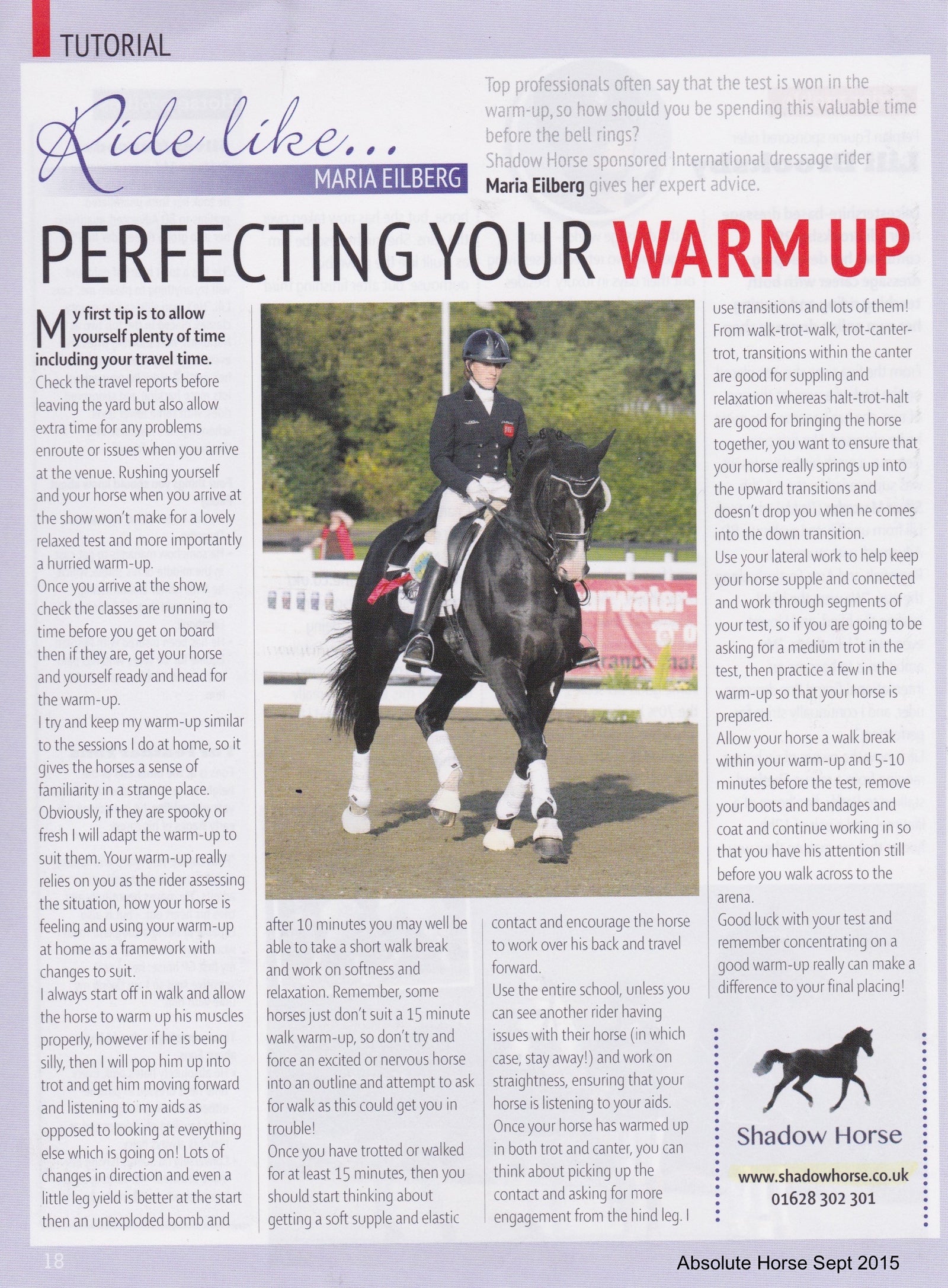 Maria Eilberg on perfecting your warm-up
