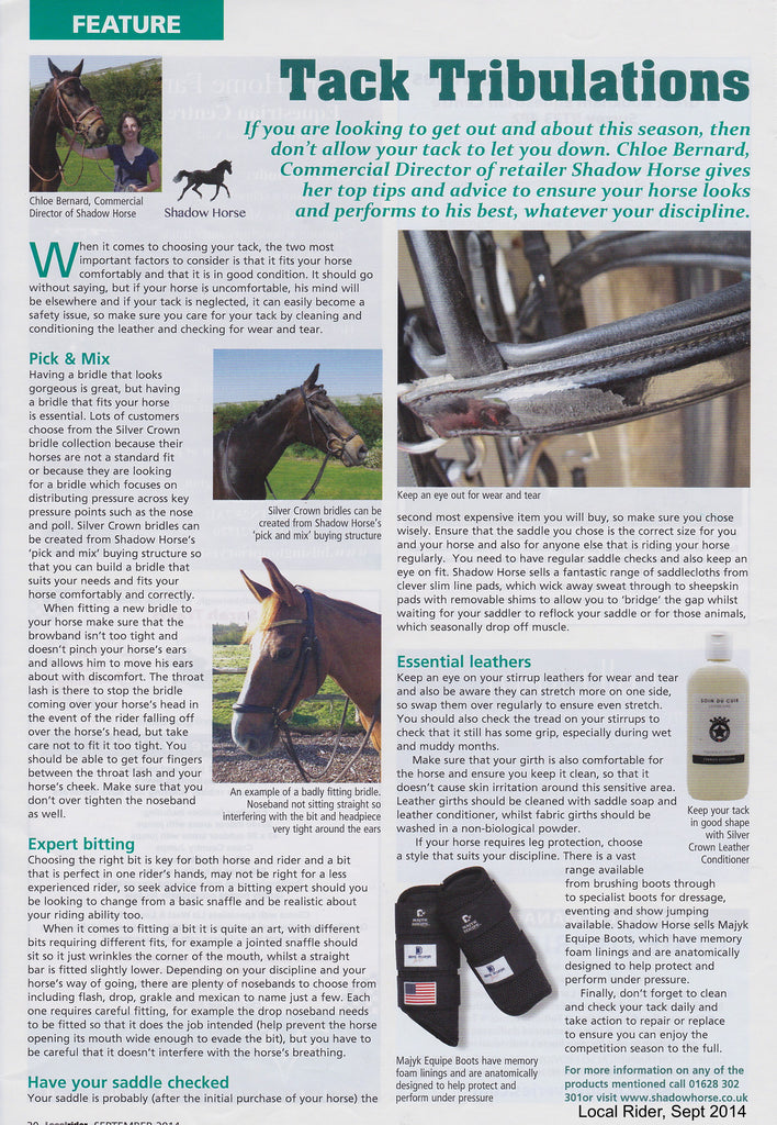 Chloe on ensuring your tack helps your horse look and perform at its best