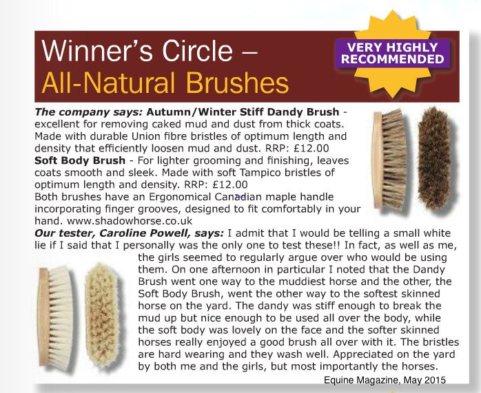 Winner's Circle all-natural autumn/winter dandy brush