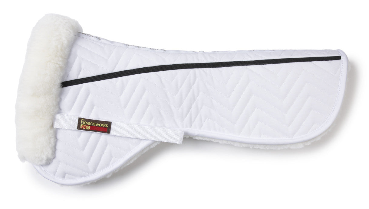 Fleeceworks FXK dressage half pad with plain edge