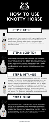 Knotty Horse oil treatment and detangler: 350ml