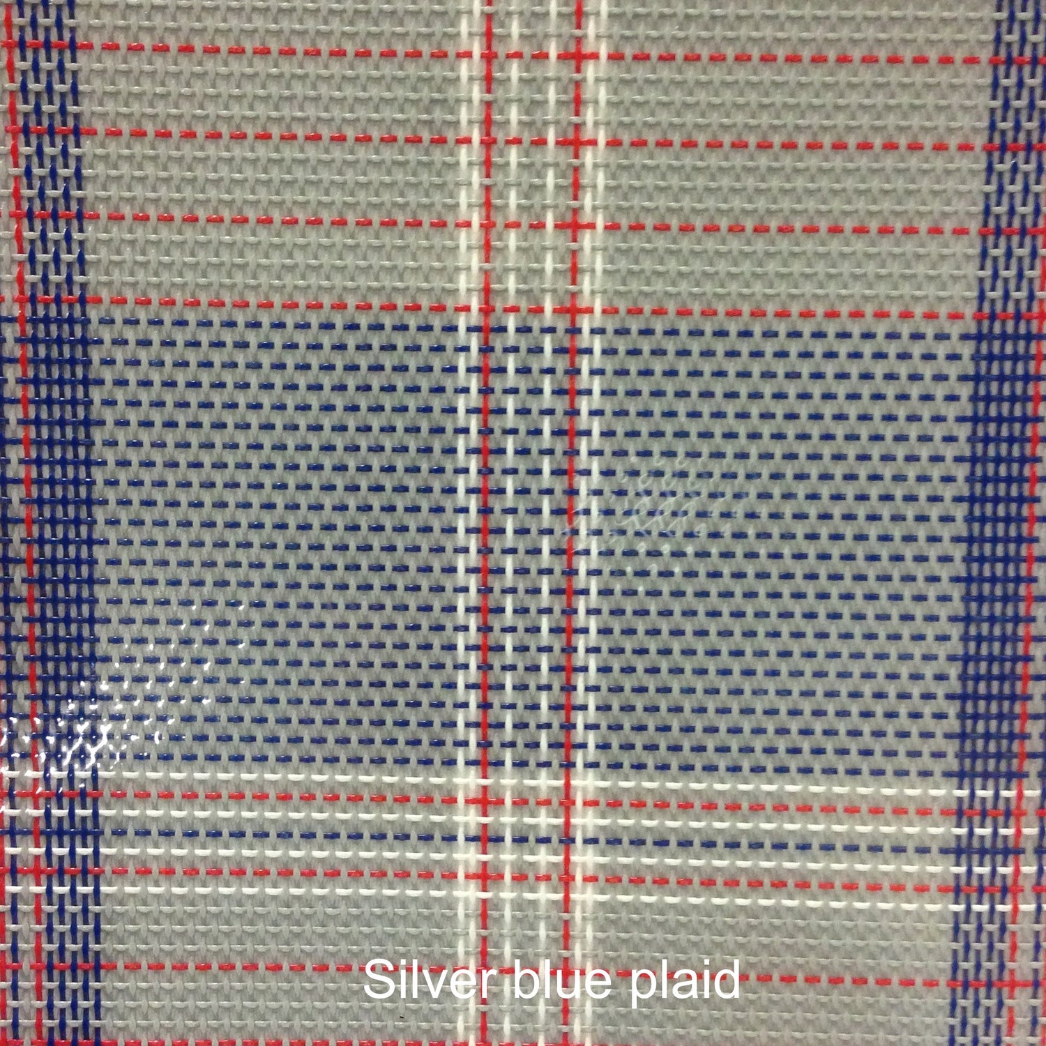 Silver blue plaid