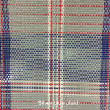 Silver blue plaid