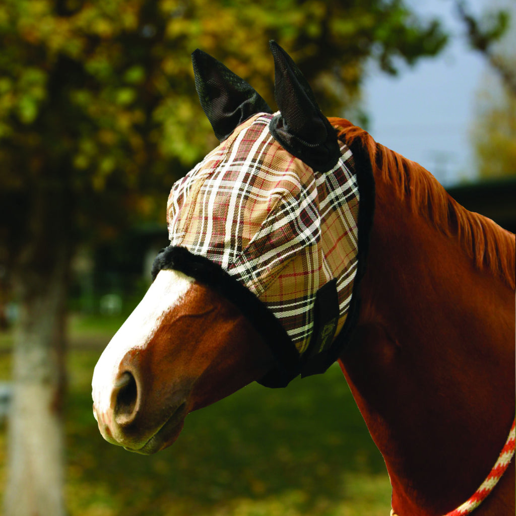 Kensington fly mask with fleece trim & soft mesh ears