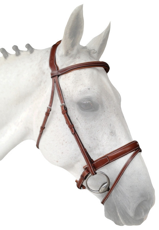 Silver Crown crank noseband with detachable flash