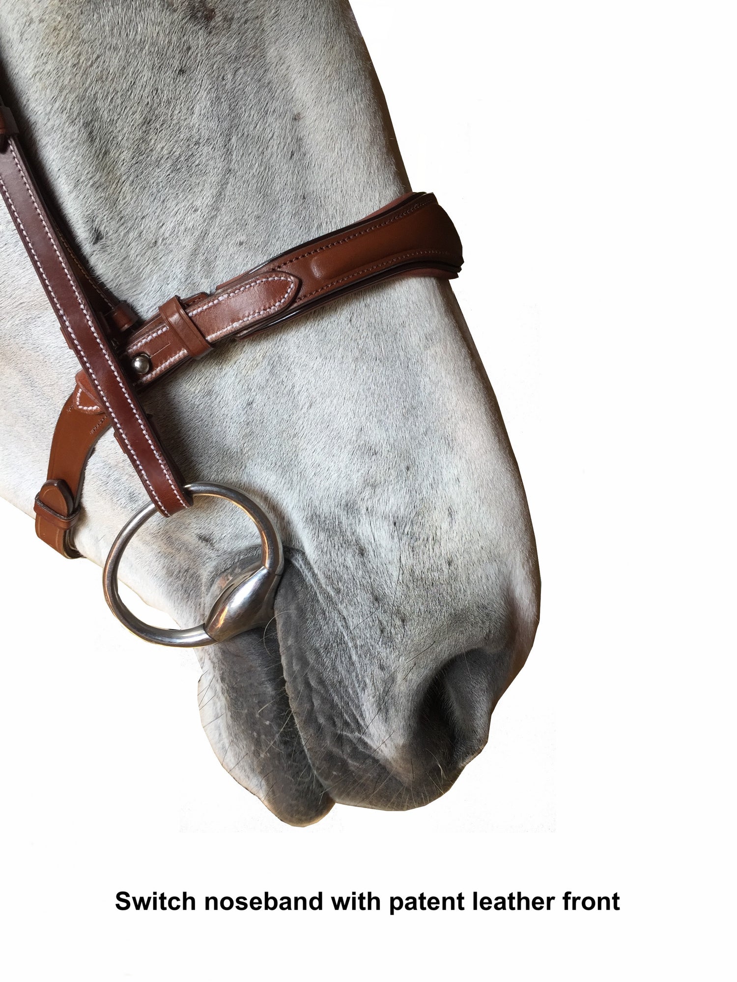 Silver Crown "Switch" noseband with "Beetle" flash cavesson