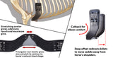 Total Saddle Fit Stretchtec dressage / short Shoulder Relief Girth