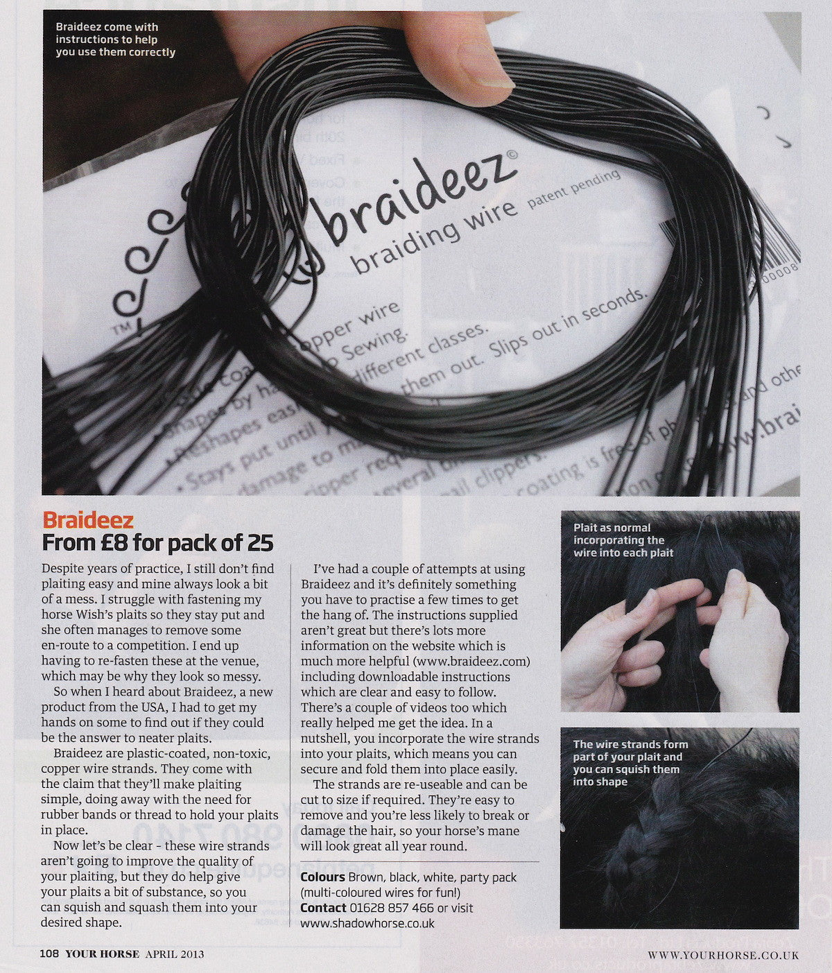 Braideez plaiting wire party pack